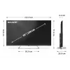Sharp 4K Ultra HD QLED MiniLED televiisor | 55JP7265E | 55 | Google TV | UHD