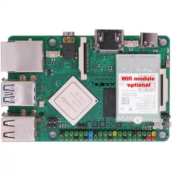 Üheplaadiarvuti ALLNET Radxa Rock 3A 2GB RK3568 Quad-core Cortex-A55 2GHz
