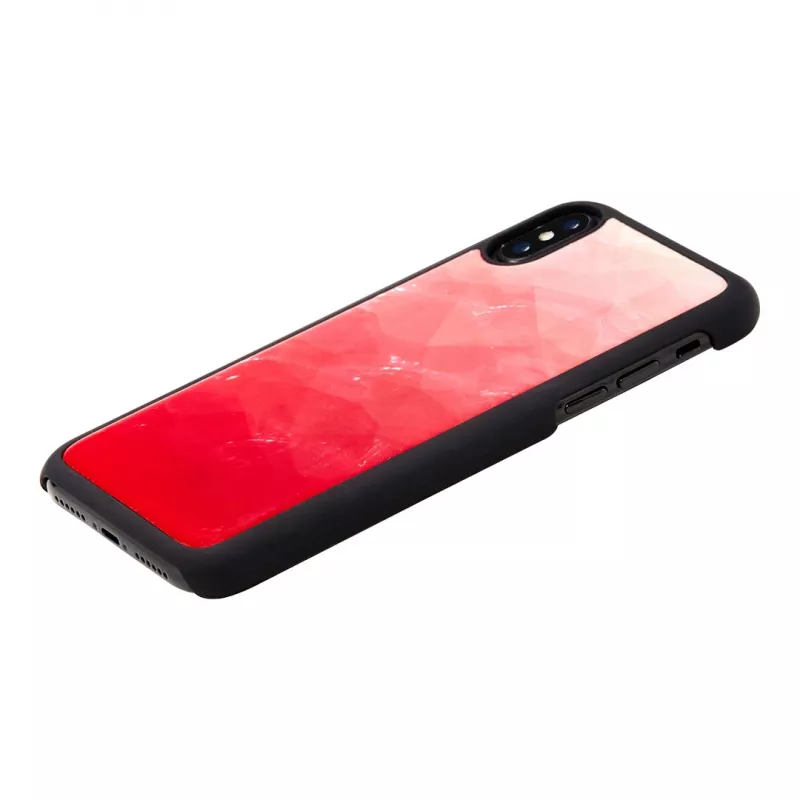 iKinsi nutitelefoni ümbris iPhone XS / XS S-le — roosa järv ja must, kaitsev ümbris
