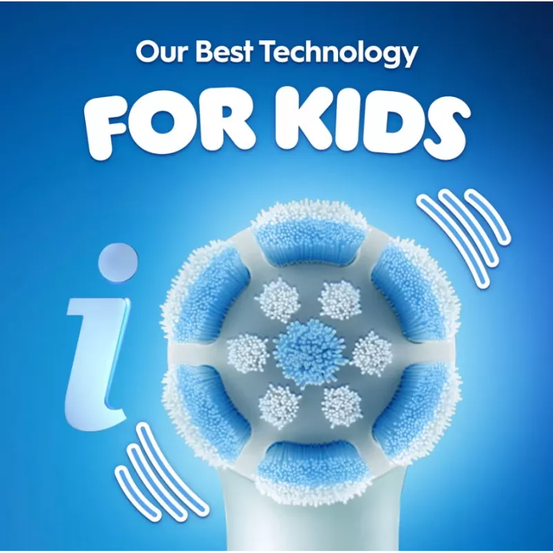 Oral-B iO Kids Disney Stitch elektrihambahari reisikotiga, 6+ aastat | Laetav | Lastele | Harjapeade arv: 1 | Hambapesurežiimide arv: 3