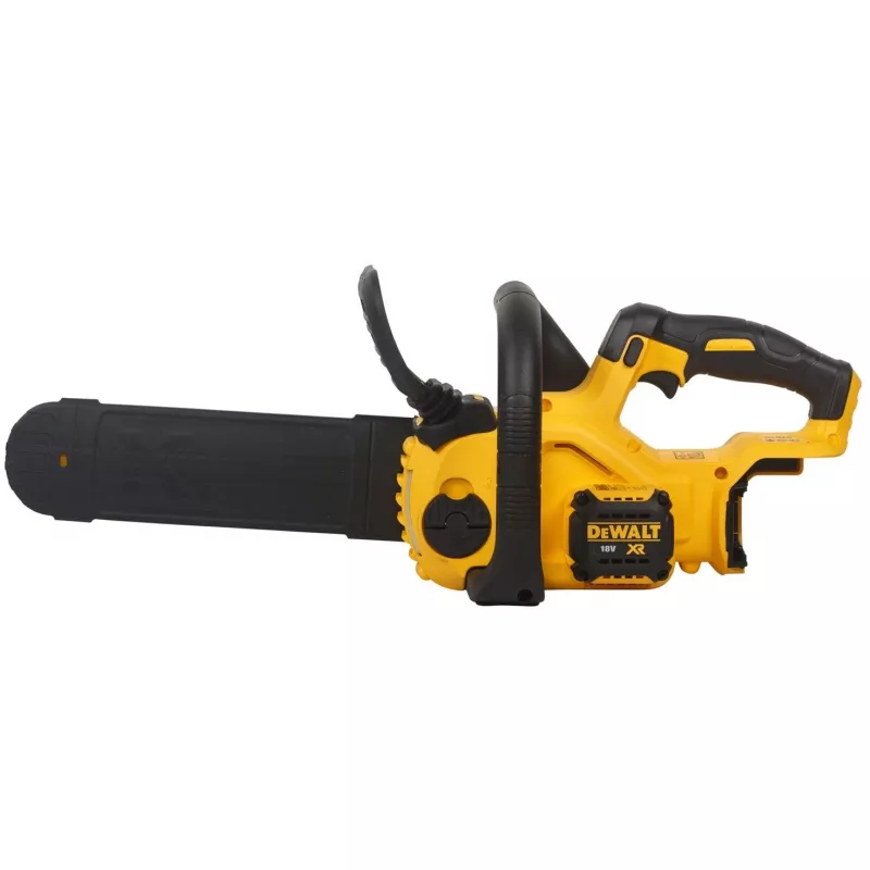 Kettsaag DeWALT DCM565N-XJ — juhtmeta akutoitel, 30 cm latt, 5 Ah aku mahutavus, 0,14 L õlipaak