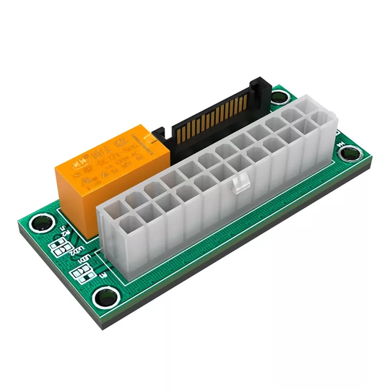 Toiteadapteri plaat Akasa AK-CBPW28-KT02 24-kontaktiline ATX-toiteadapter SATA-toitepistikule
