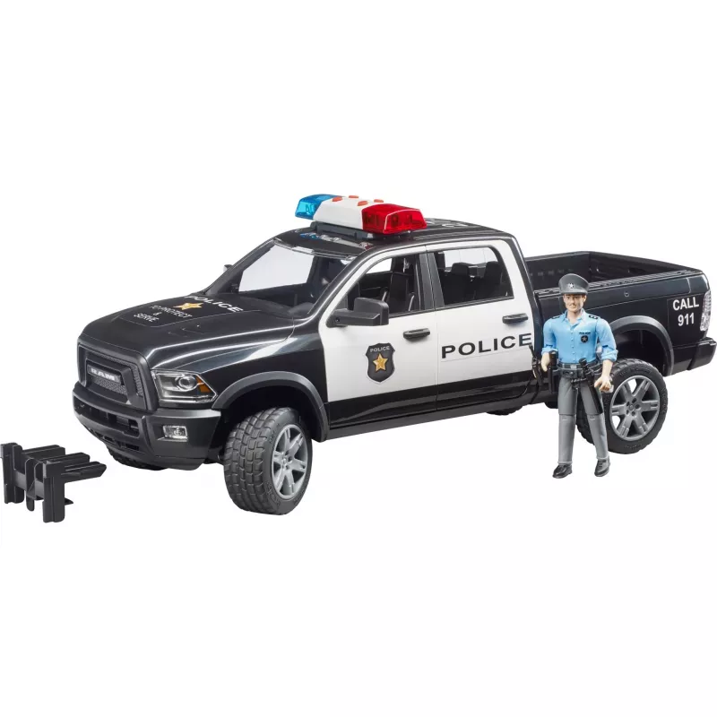 Mängupolitseipikap BRUDER RAM 2500 Police 02505 – mõõtkavas mudel, mängusõiduk