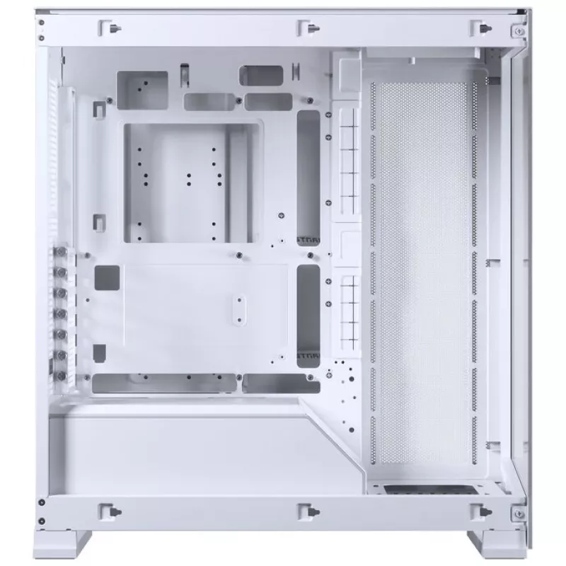 PHANTEKS NV-Series NV5 MK2 ATX-korpus, karastatud klaas, DRGB - matt valge + 3-pack M25 Gen2 PWM D-RGB ventilaator reverse blade + 1x tavaline ventilaator - 120 mm