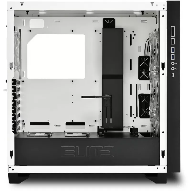 Sharkoon ELITE SHARK CA300H - Torn - Arvuti - Valge - ATX - EATX - micro ATX - Mini-ITX - Metall - Karastatud klaas - Mängimine