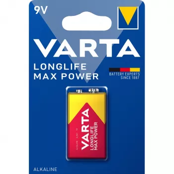 Ühekordne patarei Varta 9V Aluskaline