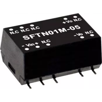 Toiteadapter MEAN WELL SFTN01N-15 1 W Sisend 21.6–26.4 V Väljund 15 V
