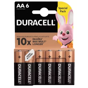 Patareipakend Duracell Basic AA / LR6 — 6 tk (leelispatarei)