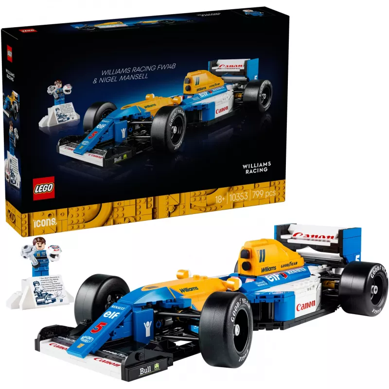 LEGO ICONS 10353 Williams Racing FW14B & Nigel Mansell
