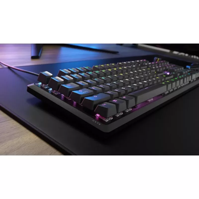 Corsair K70 mänguklaviatuur, USB, must, mehaaniline, täissuuruses, 104 klahvi