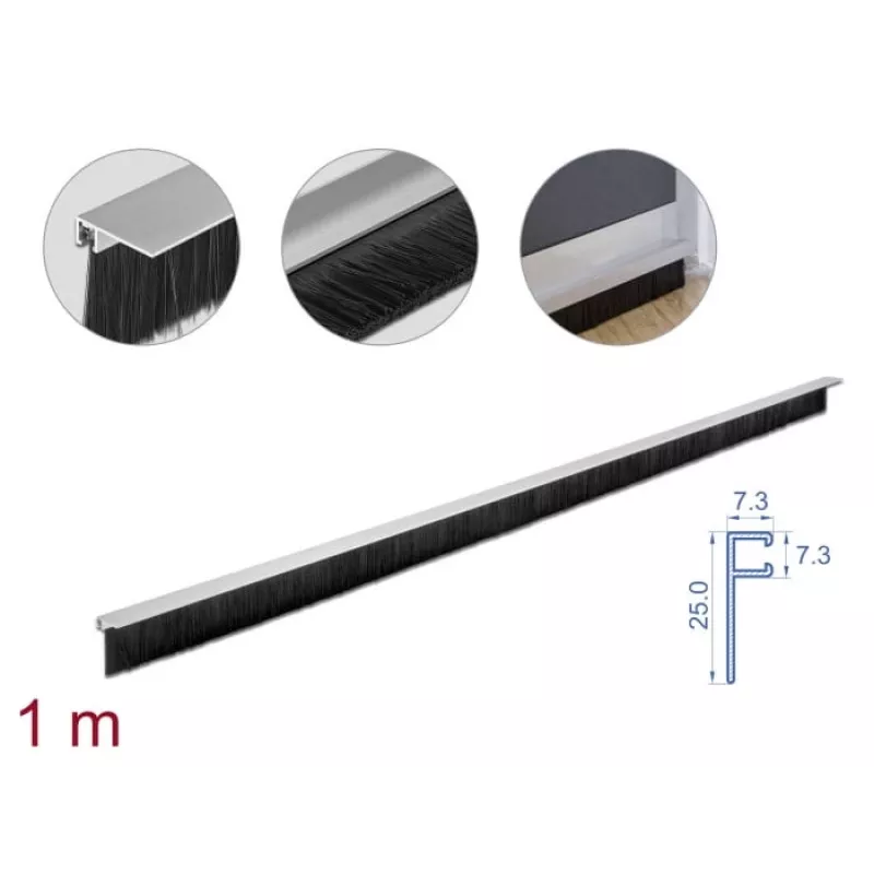Harjatihend DeLOCK 66652 40 mm alumiiniumprofiiliga, nurkne
