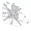 Seinale kinnitatav TV alus kuni 37 tolli, 20 kg, TB-152E, max VESA 200x200