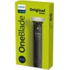 Fooliumhabemenuga ja trimmer Philips OneBlade QP1424/10 — süsimust, akutoide, 30 min tööaeg, habemekammid