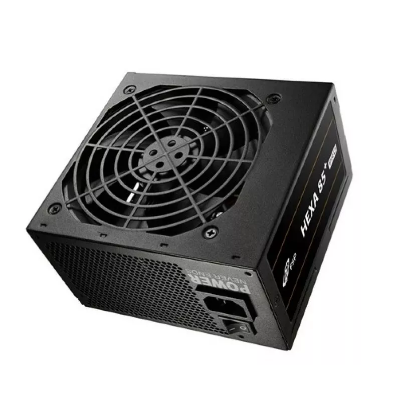 FSP HEXA 85+ PRO 650W toiteplokk ATX ATX2.5 must, 650 W, 100 - 240 V, 50 - 60 Hz, 9 - 4 A, aktiivne, 100 W