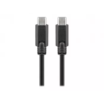 KAB Goobay USB-C™ 3.1 põlvkonna 1 kaabel, must, 2m USB-C™-pistik > USB-C™-pistik