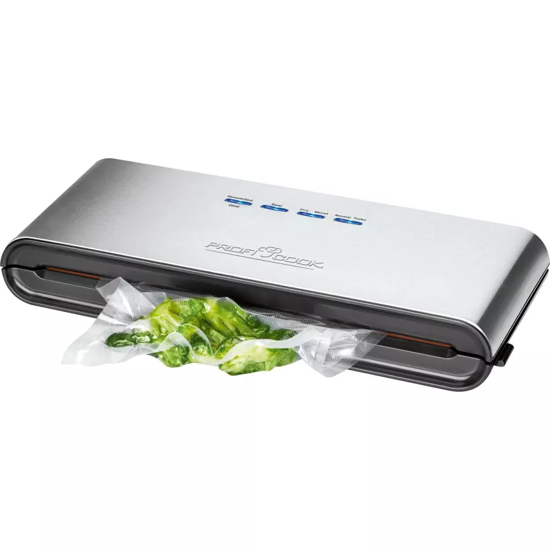 ProfiCook PC-VK 1080 - Vaakumpakendaja (kilekottidele) - 120 W - Roostevaba teras/Must (501080)