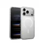 Crong Hybrid Matte Magnetic MagSafe-ümbris iPhone 17 Pro Max'ile — PC+TPU, poolläbipaistev valge