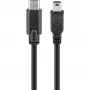 USB-kaabel Goobay 67989 0,5 m Mini-USB B USB-C-le Must