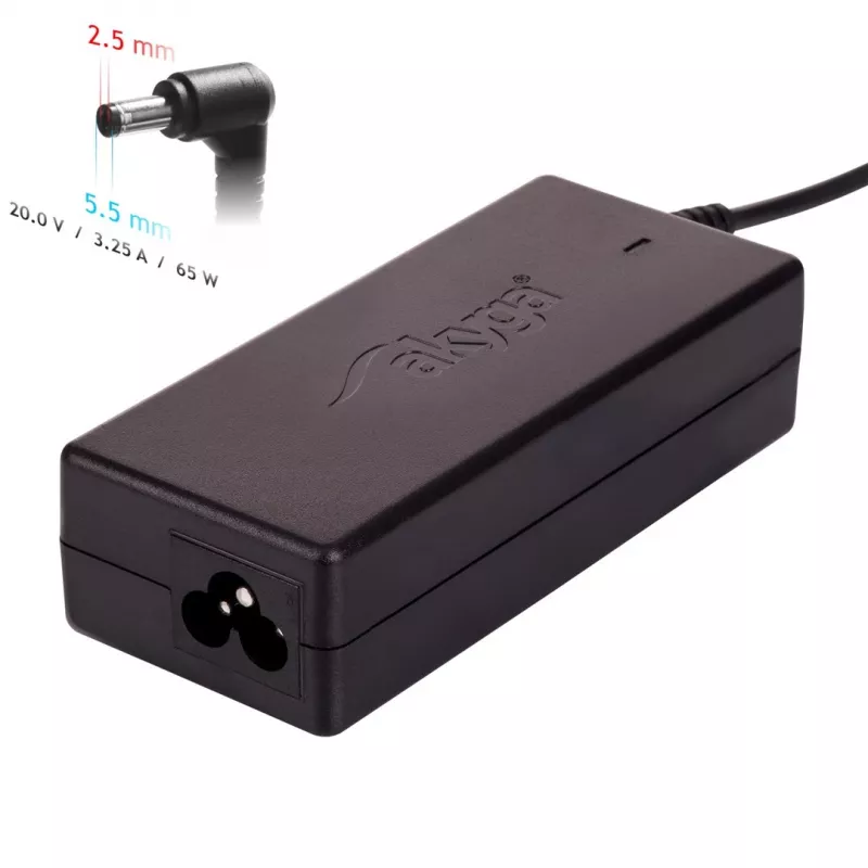 Akyga AK-ND-17 toiteadapter/inverter siseruumidesse 65 W Must