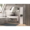 Vannitoa hoiusüsteem top e shop NEL I BIEL, eraldiseisev, 5 riiuliga, 310×300×1740 mm, valge