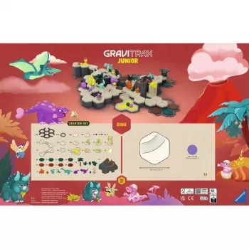 Kuuliraja komplekt Ravensburger GraviTrax Junior stardikomplekt XXL Dino, raja ehituskomplekt lastele