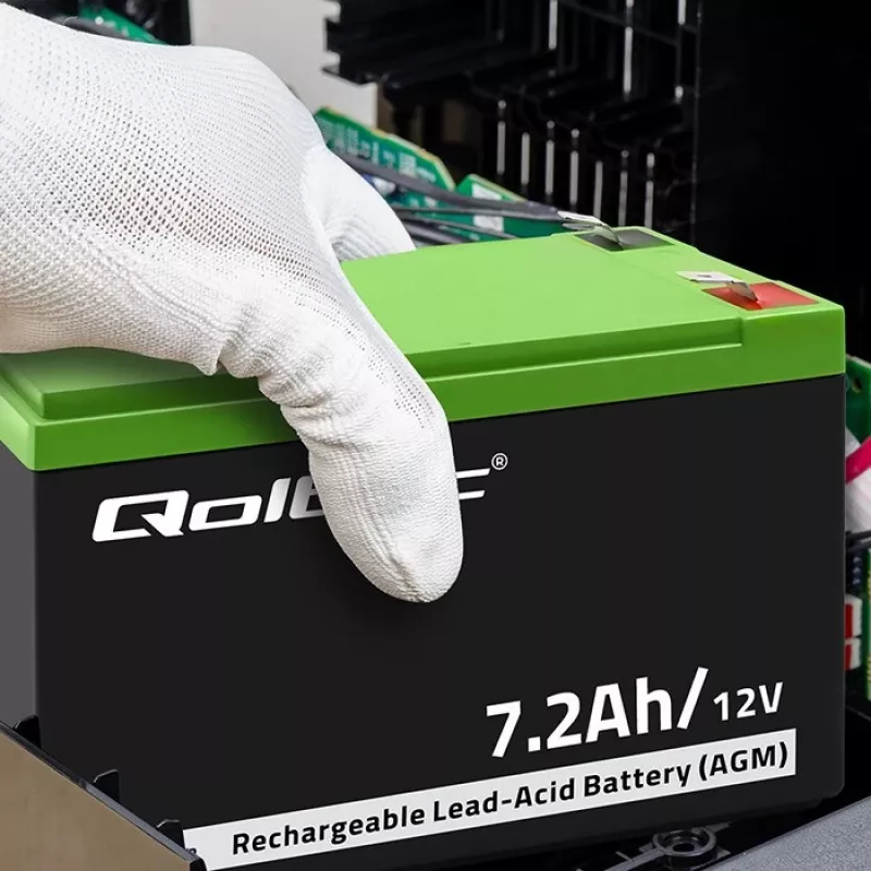 Qoltec 53062 AGM aku | 12V | 7,2 Ah | max 108A