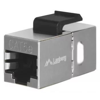 Keystone-moodul LANBERG KSF5-3000 — Cat5e F/UTP lame kaabel, RJ-45 emane, must