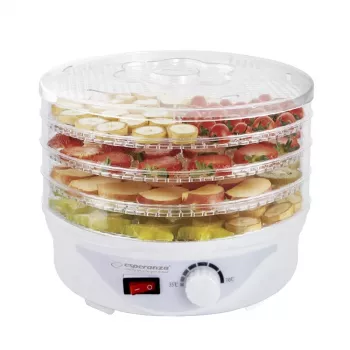 Esperanza EKD003 toidu kuivati, läbipaistev, valge, 250 W