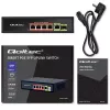Ethernet PoE-lüliti QOLTEC 52296 — 4x RJ45 PoE-porti, 1x RJ45 üleslink