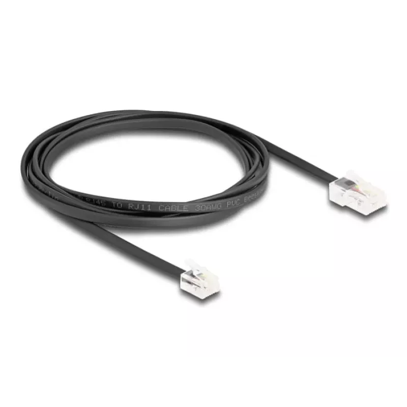 Telefonikaabel DeLOCK 88036 RJ45 RJ11-le 2m Must