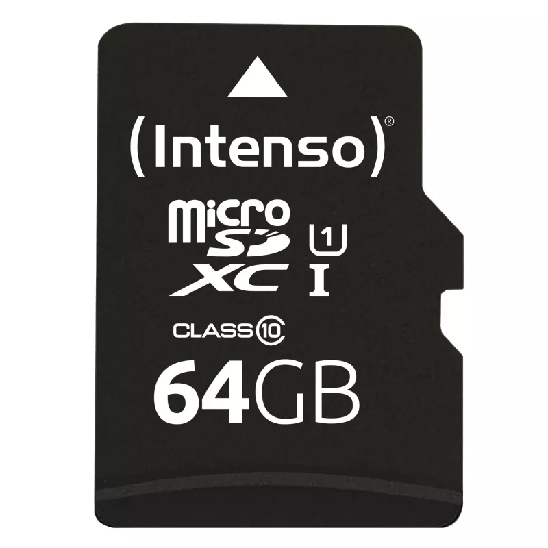 Mälukaart Intenso 64GB MicroSDXC UHS-I Class 10 3423490