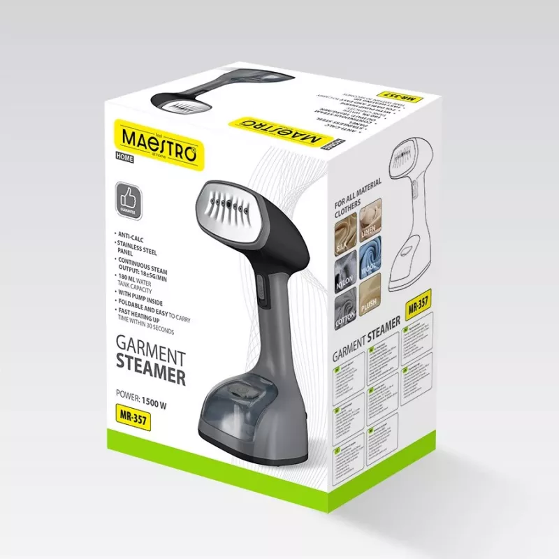 Rõivaste aurutaja Maestro MR-357 1500W — käeshoitav rõivaste aurutaja