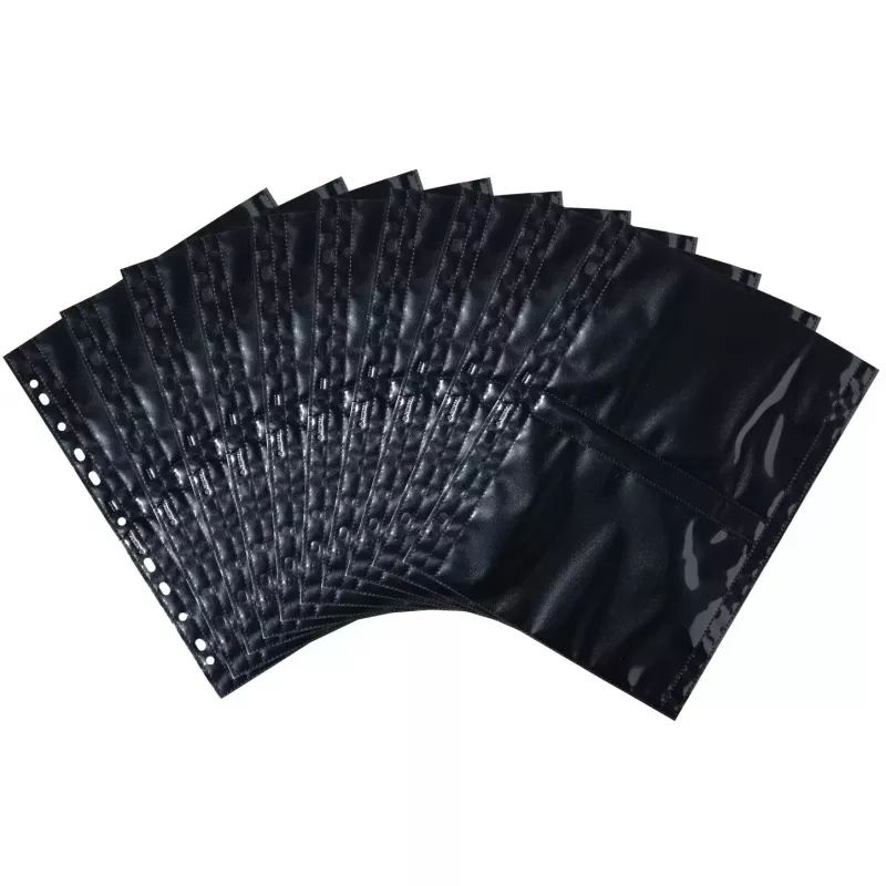 Fototaskud HERMA Fotophan 13x18 cm horisontaalformaadis must 10 tk