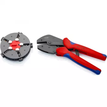 Knipex 97 33 02 kaablikrimpsimistööriist Krimpsimistööriist Sinine, Punane