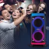 Kaasaskantav kõlar MANTA SPK0601B100, 100 W, Bluetooth, karaoke, juhtmevaba mikrofon, aku, ekvalaiser, diskotuled