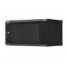 Seinale paigaldatav rack-kapp LANBERG WF03-5304-10B 19 tolli 4U must, klaasuks