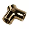 Adapter Y-Splitter 3x G1/4 tolli emane veega jahutamiseks, BitsPower BP-YBU-TB, kuldne viimistlus