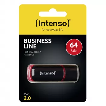 USB-mälupulk Intenso 64GB USB Type-A 2.0 Must Punane