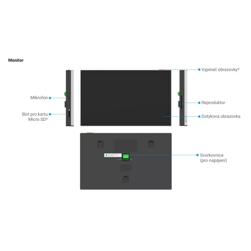 Video intercomisüsteem EZVIZ EP7 7 tolli 1024x600 kahesuunaline heli