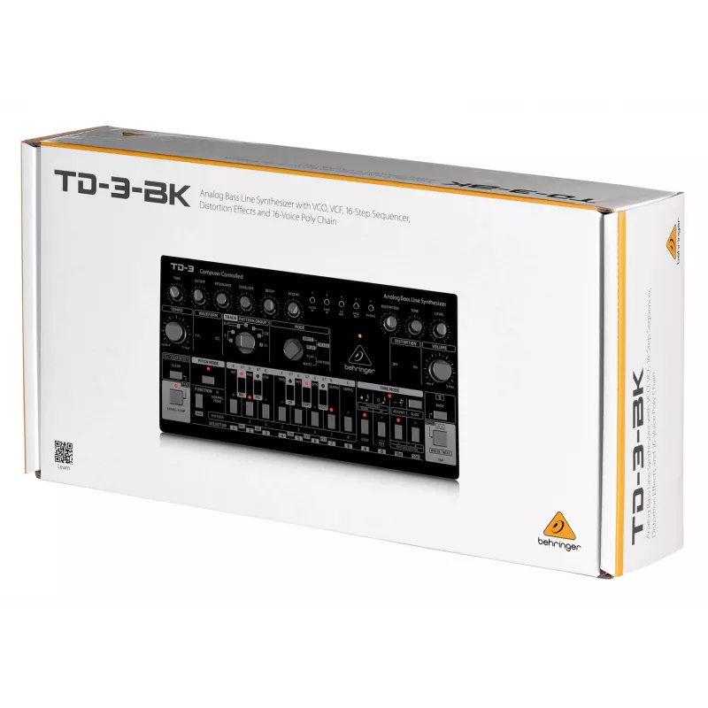 Analoogsüntesaator Behringer TD-3-SB Must 9V DC