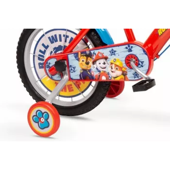 Lasten jalgratas Toimsa 16 tolline Paw Patrol punane mudel 1678, 16-tollised rattad, ühekäiguline