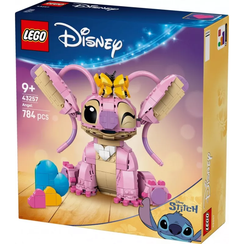 LEGO Disney kogutav mini-ehitis Andzia Angel 43257 — 784 osa, 250 mm kõrgus, vanusele 9+