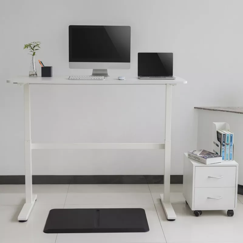 Käsitsi reguleeritava kõrgusega laud Ergo Office, max 40 kg, max kõrgus 117 cm, lauaplaadiga seismiseks ja istumiseks töötamiseks, ER-401 W