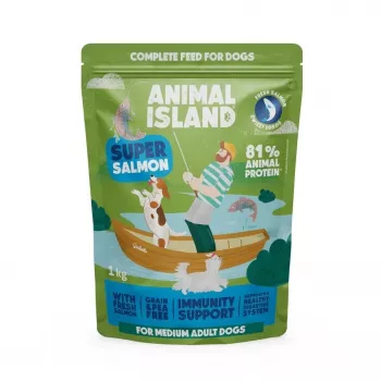 ANIMAL ISLAND lõhe - kuiv koeratoit - 1kg
