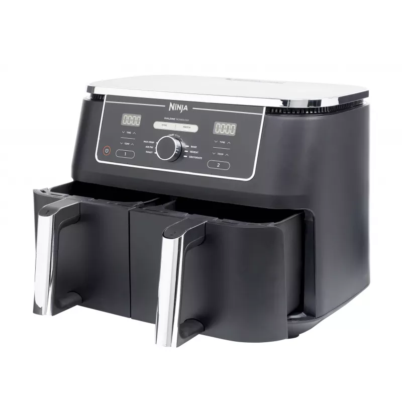 Ninja AF400EU fritüür Double 9,5 L Eraldiseisev 2470 W Kuumaõhufritüür Must