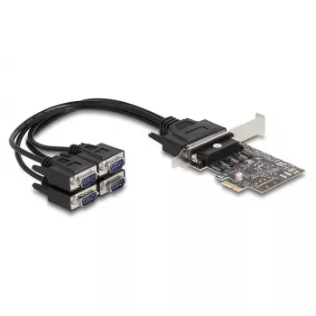 DeLOCK 66324 sisemine RS-232 VGA adapter PCIe emane must