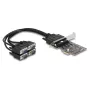 DeLOCK 66324 sisemine RS-232 VGA adapter PCIe emane must