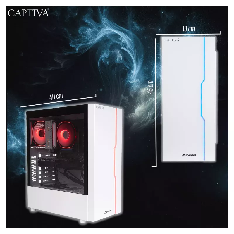 Arvuti Captiva CAPTIVA PC Advanced Gaming R92-912 Ryzen 7 5700X 32 GB SSD 1 TB RTX5060 8 GB Windows 11 Home 64-bit