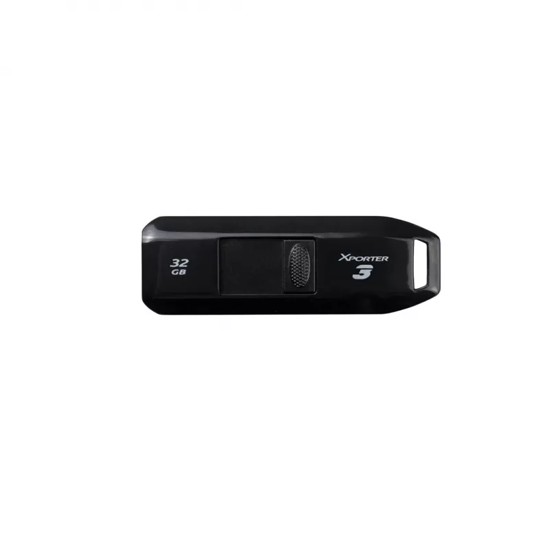 USB-mälupulk PATRIOT Xporter 32 GB USB Type-A 3.2 Gen 1, lugemine 80 MB/s, liugurdisain, must