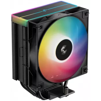 Ventilaator DeepCool AG400 BK ARGB V2 120 mm Must — 120 mm hüdraulilise laagriga protsessori jahutusventilaator, mitme pesa tugi